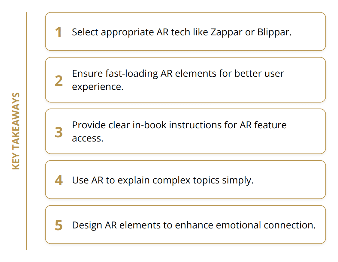 Key Takeaways - Augmented Reality in Books: Best Practices
