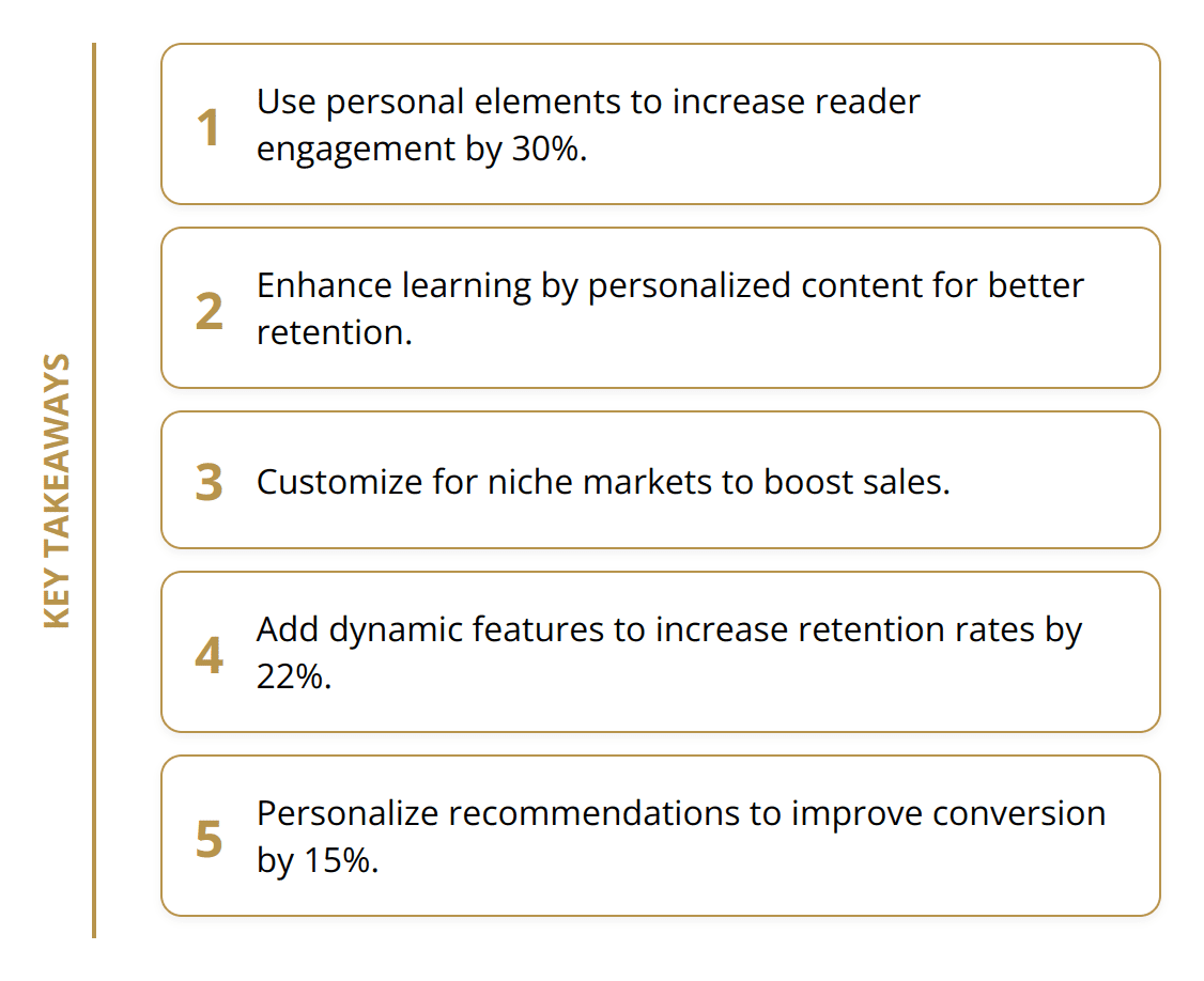 Key Takeaways - Crafting Personalized Book Experiences
