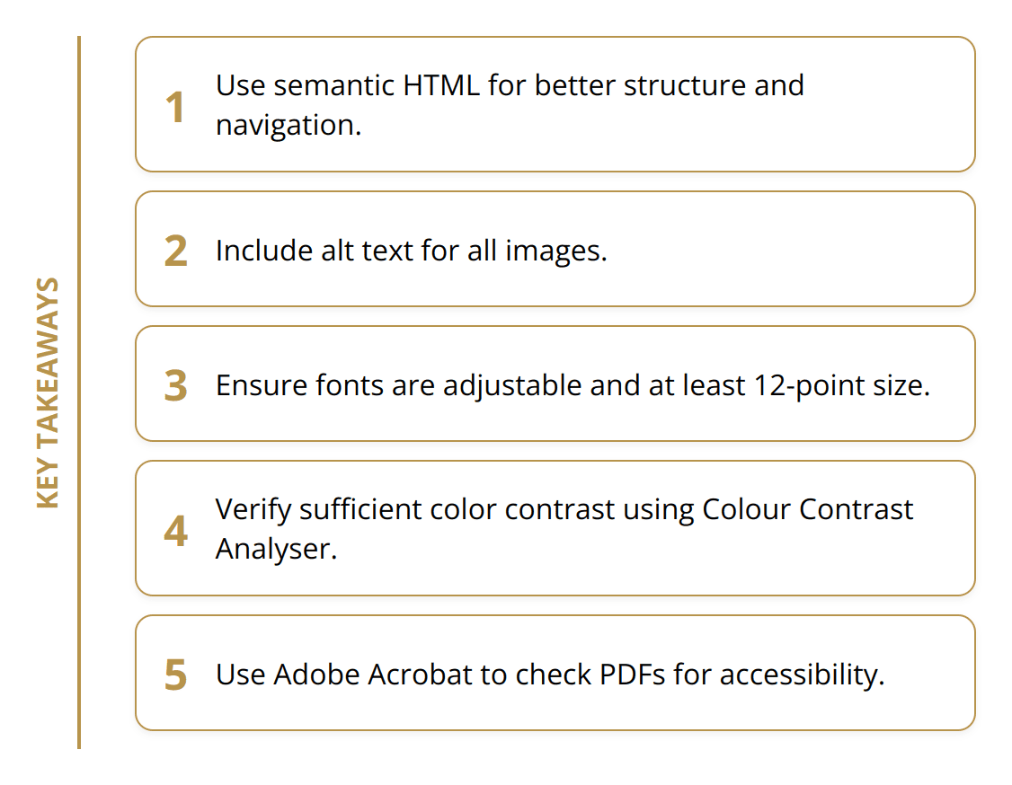 Key Takeaways - Enhancing eBook Accessibility: [Beginner's Guide]