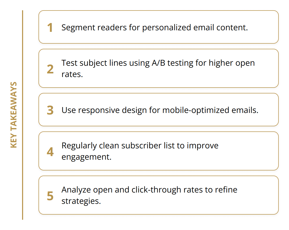 Key Takeaways - How to Execute Targeted Email Campaigns for Authors