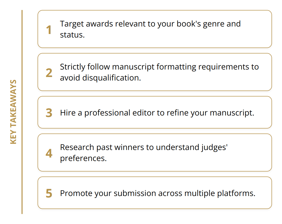 Key Takeaways - Literary Awards Submission Guide