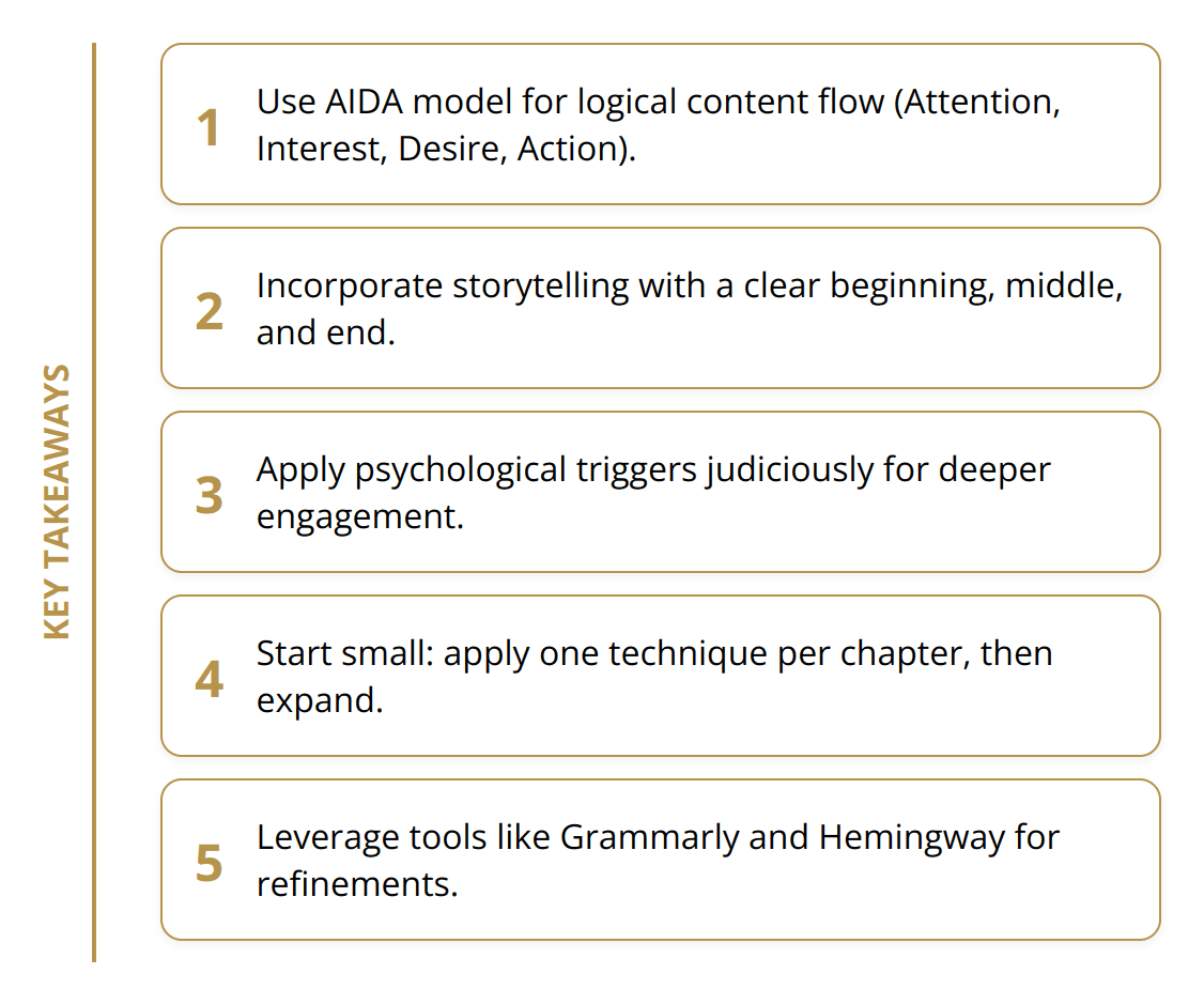 Key Takeaways - What Advanced Copywriting Techniques Can Do for Authors