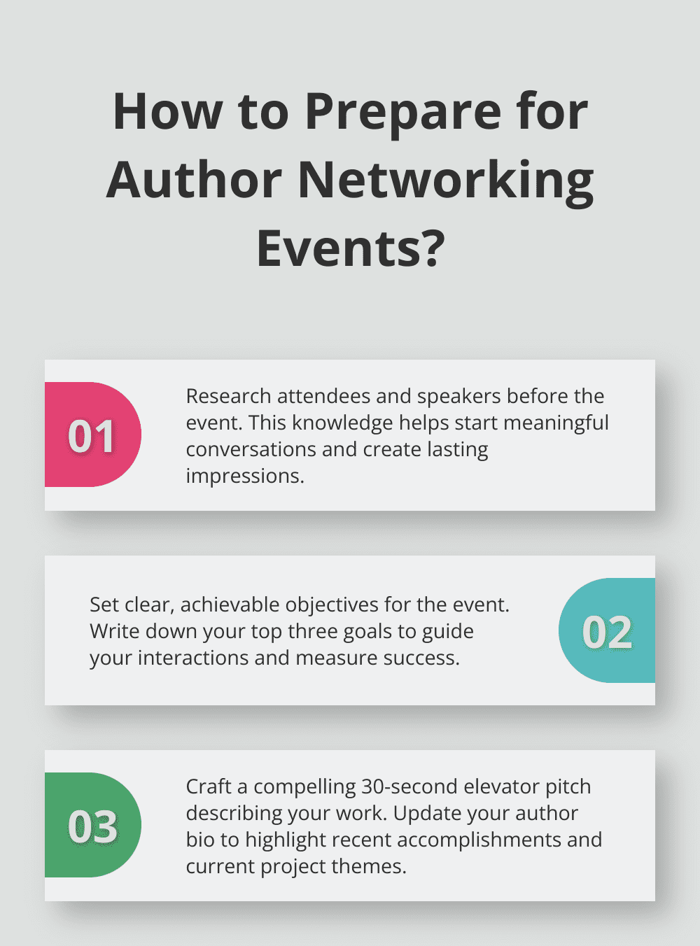 Fact - How to Prepare for Author Networking Events?