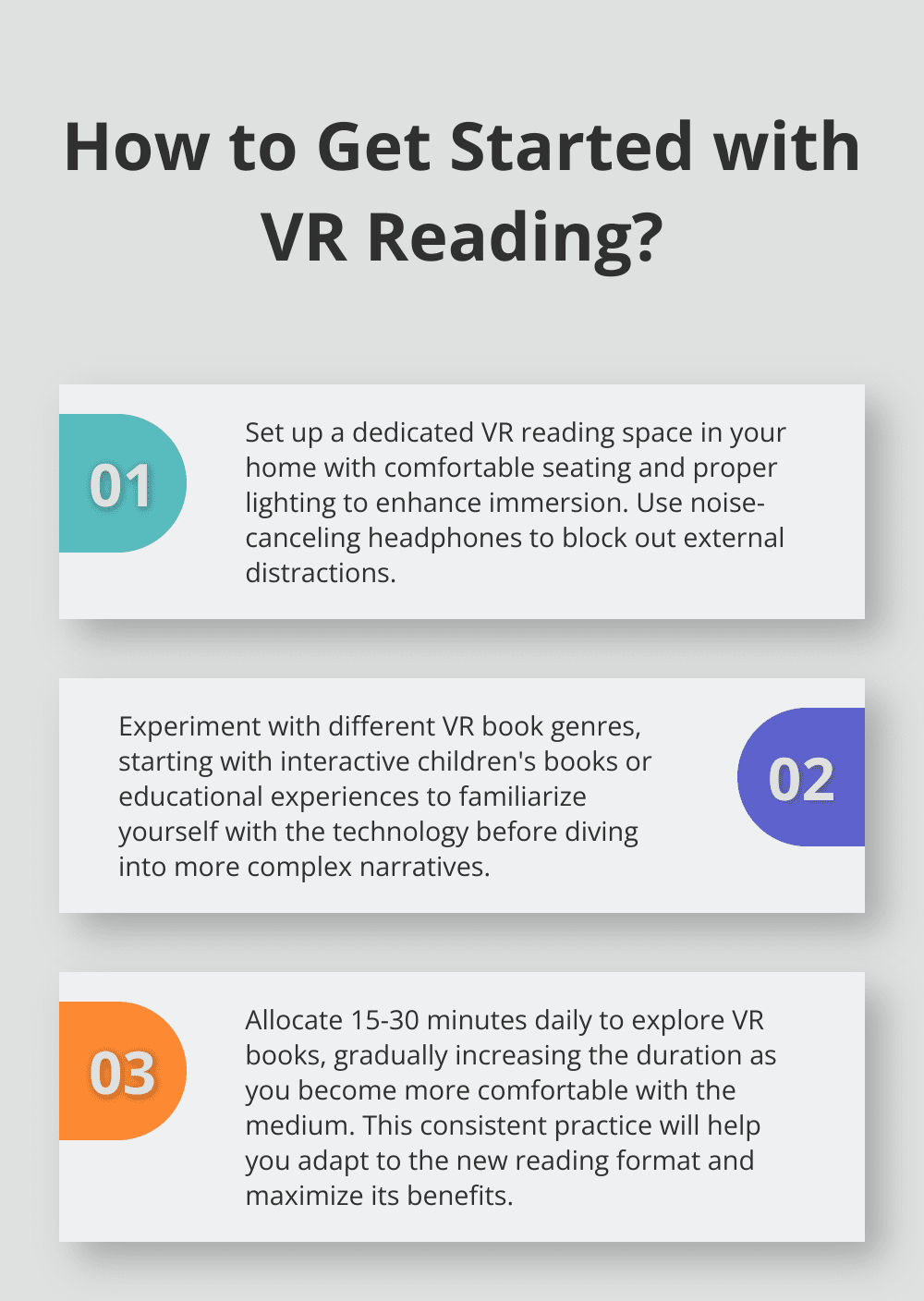 Infographic: How to Get Started with VR Reading? - Virtual Reality Book Experiences