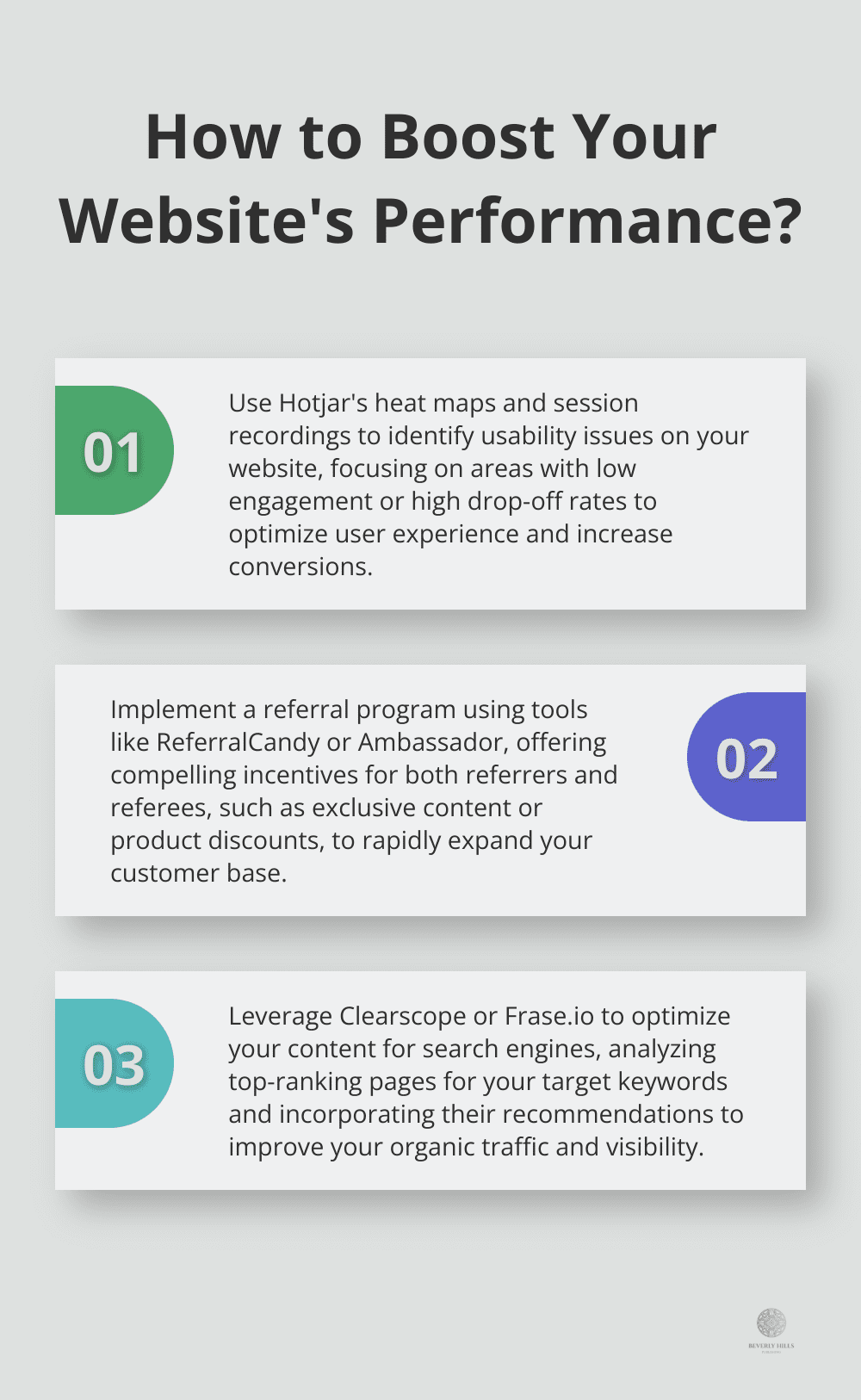 Infographic: How to Boost Your Website's Performance? - growth hacking marketing book
